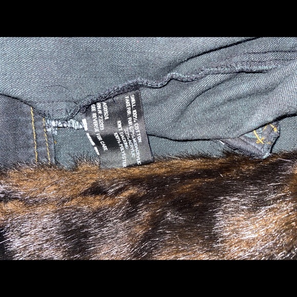 Faux Fur Cuffed Denim Jacket Retro Vintage Grunge Style - Picture 4 of 7